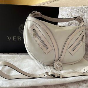 Versace Repeat Shoulder Bag White